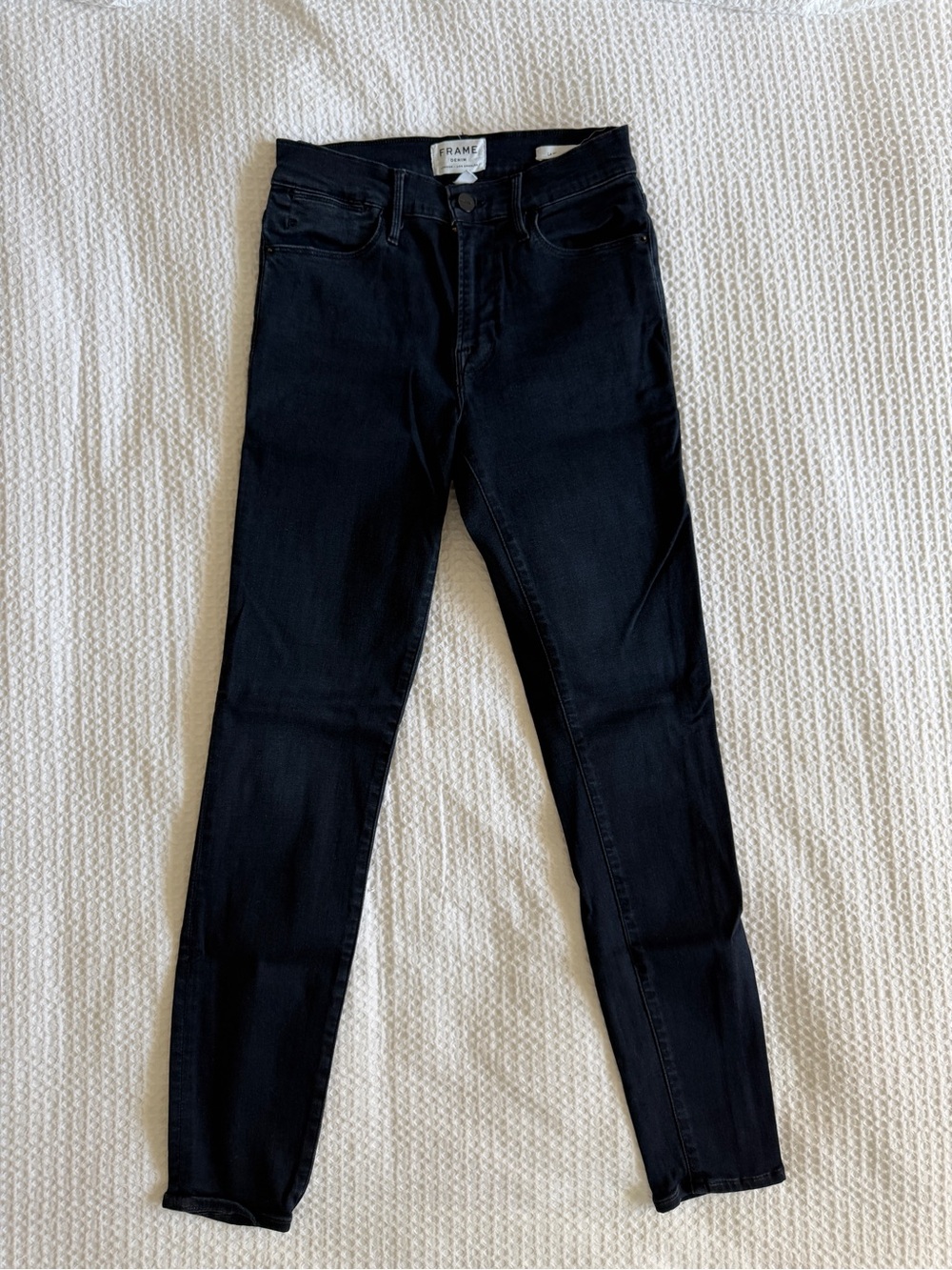 Frame Denim Le High Skinny Jeans Dark Wash